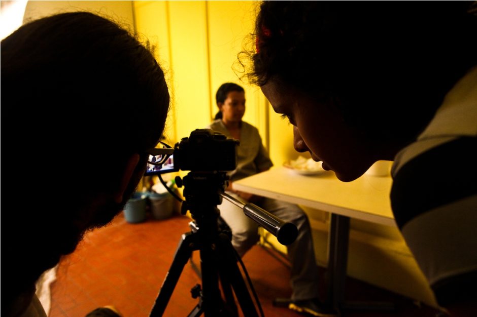 Bastidores do filme "Menina", de Amanda Duarte e Maysa Santos. Foto: Itawi Albuquerque.